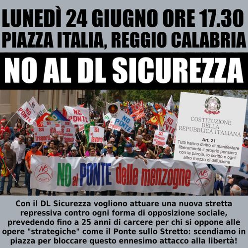 Mobilitiamoci contro il DL Sicurezza!